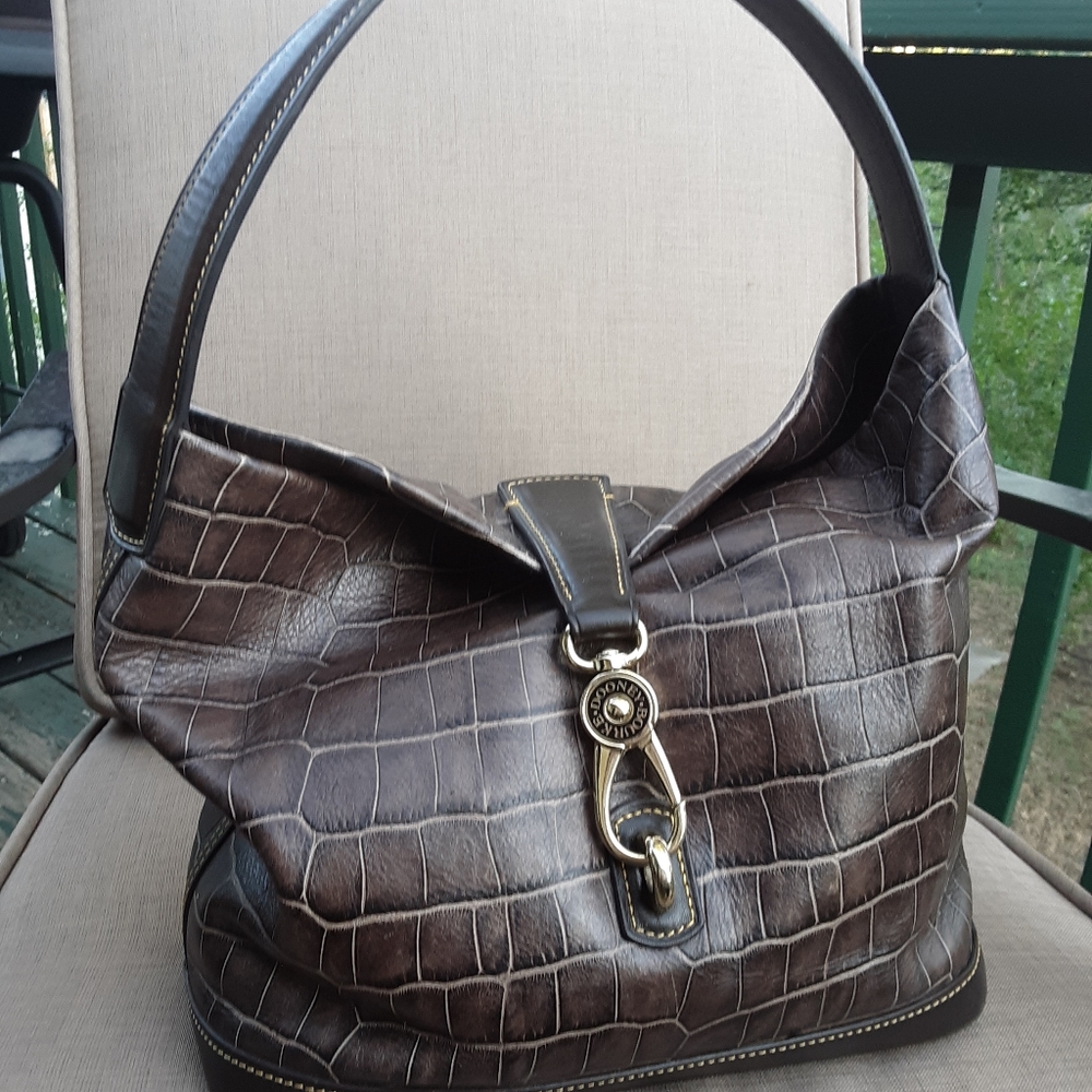 Dooney & Bourke Croc Embossed Hobo